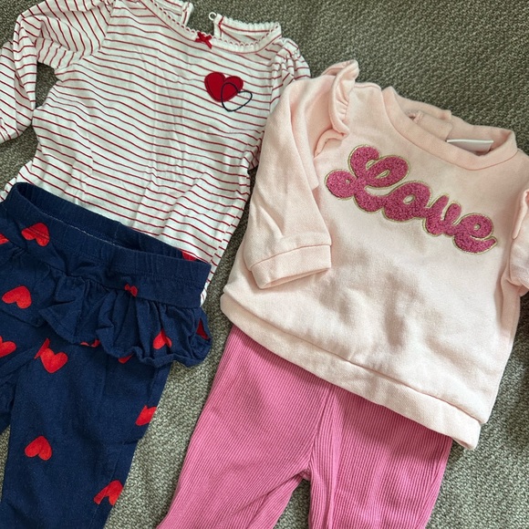 Carters & Little Lass Valentines Day Outfit Set - Picture 2 of 4